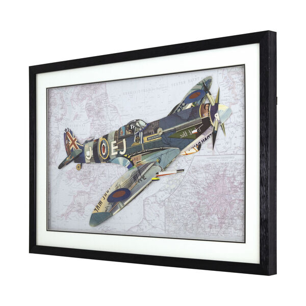 Multicolor 3D Art Collages Horizontal P-51 Mustang Decorative Art, 36 W x 2 D x 24 H, image 2