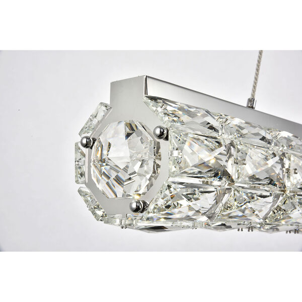 Valetta Chrome LED Island Chandelier with Royal Cut Crystal, image 6