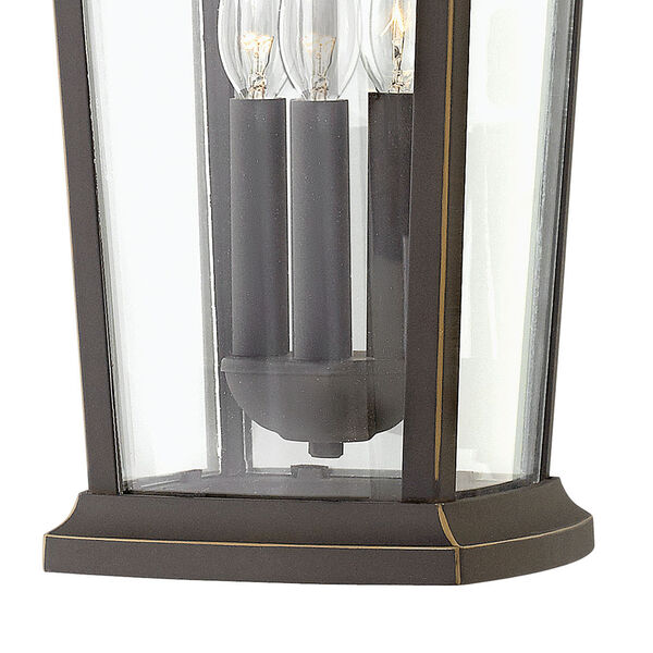 Bromley Oil Rubbed Bronze Three-Light Outdoor 19-Inch Hanging Light, image 2