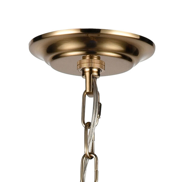 Pyrus Brown and Antique Brass Four-Light Pendant, image 5