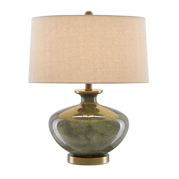 Greenlea Dark Gray and Moss Green One-Light Table Lamp, image 2