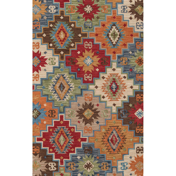 Tangier Multicolor Geometric Rectangular: 3 Ft. 6 In. x 5 Ft. 6 In. Rug, image 1
