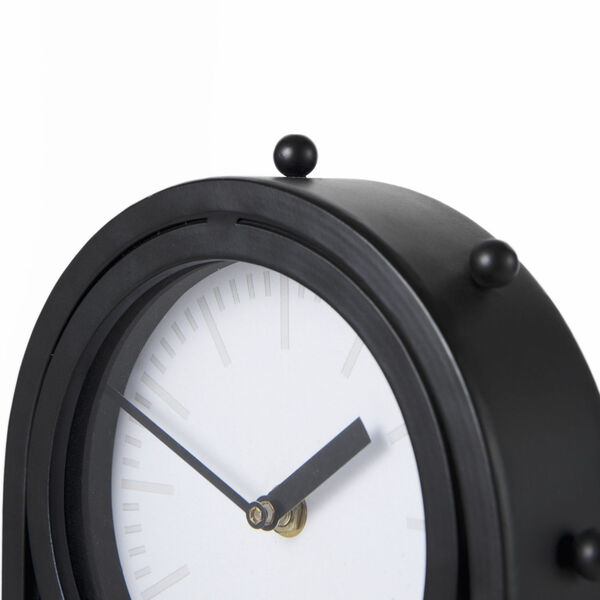 Marian Black Studded Table Clock, image 6