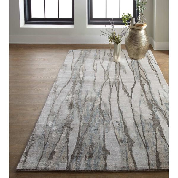 Dryden Taupe Ivory Gray Area Rug, image 2