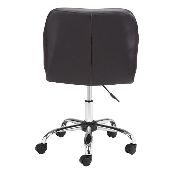 Designer Brown and Silver Office Chair, image 5