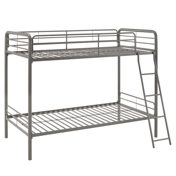 Brandy Gray Twin Over Twin Bunk Bed, image 4