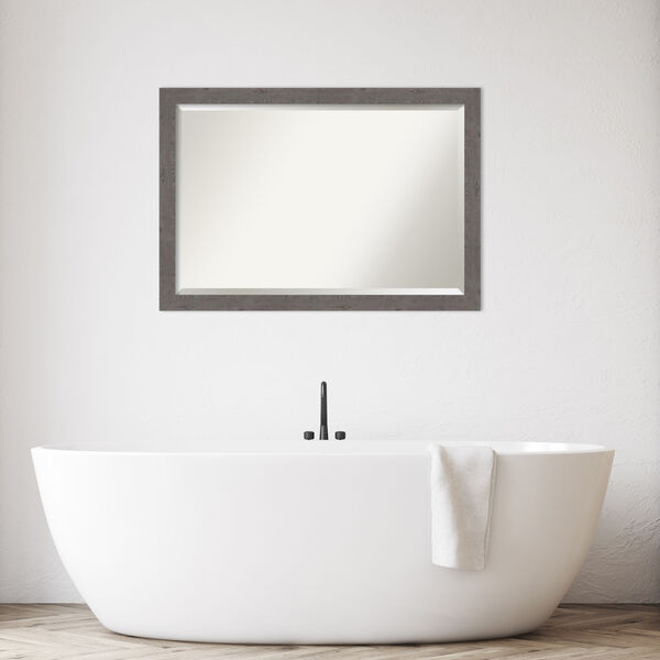 Gray 39W X 27H-Inch Bathroom Vanity Wall Mirror, image 3