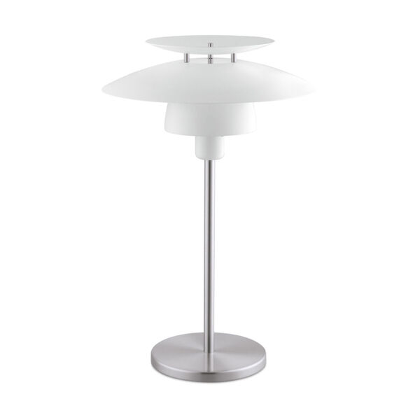 Brenda Satin Nickel One-Light Table Lamp, image 1