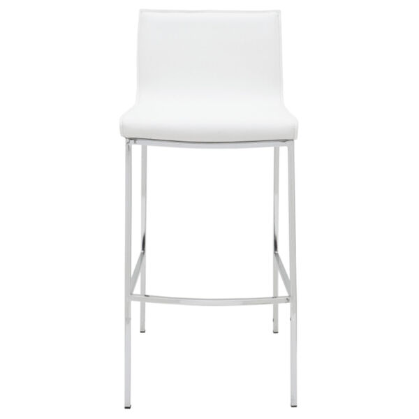 Colter Matte White Counter Stool, image 2