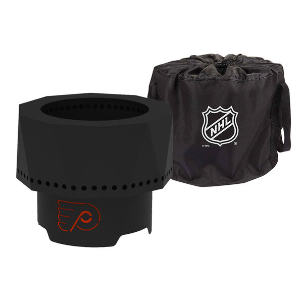 NHL Philadelphia Flyers Ridge Portable Steel Smokeless Fire Pit with Carrying Bag, image 3