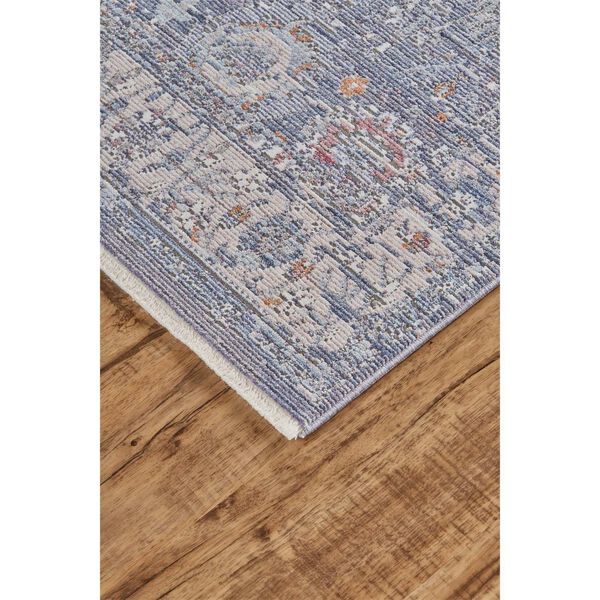Cecily Blue Gray Gold Rectangular 3 Ft. x 5 Ft. Area Rug, image 3