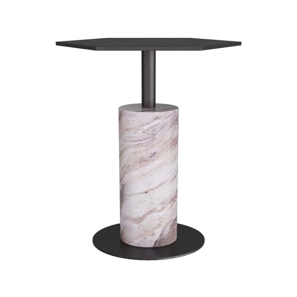 Wythe Sedona Marble Natural Iron End Table, image 1