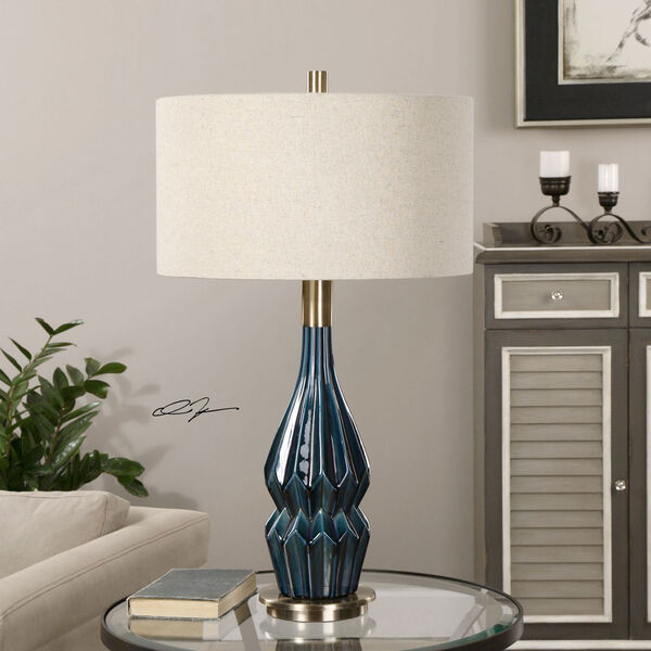 Prussian Blue One-Light Table Lamp, image 2