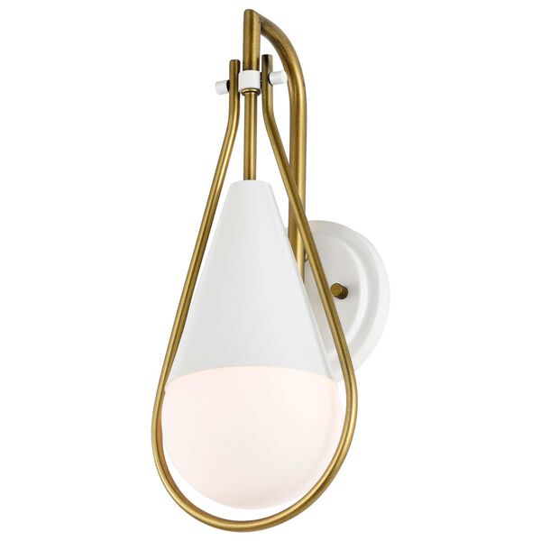 Admiral Matte White One-Light Wall Sconce, image 2