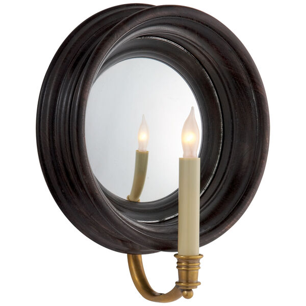 Chelsea Medium Reflection Sconce in Tudor Brown by Chapman and Myers, image 1