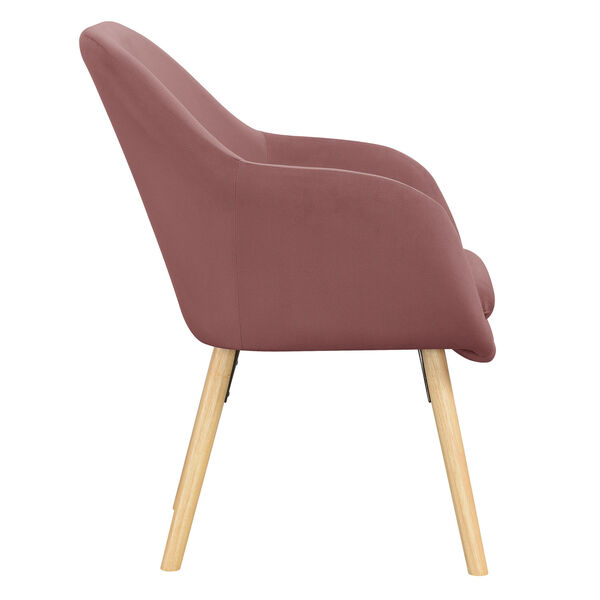 Take a Seat Blush Velvet Charlotte Accent Chair, image 4