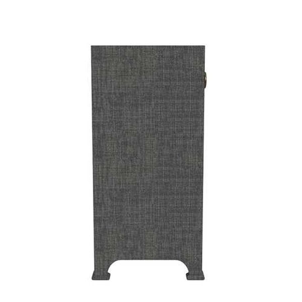 Chatham Charcoal Raffia Two Drawer Cabinet, image 6