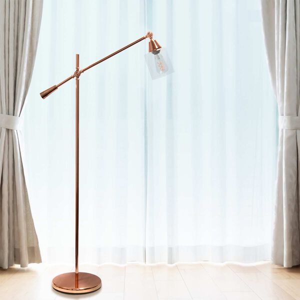Studio Loft Rose Gold One-Light Floor Lamp, image 3