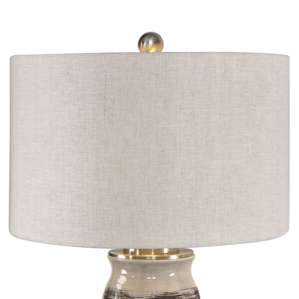 Selby Gray and Cream One-Light Table Lamp, image 4