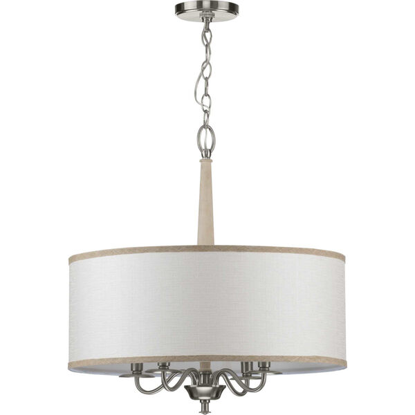 Durrell Brushed Nickel 21-Inch Four-Light Pendant, image 2