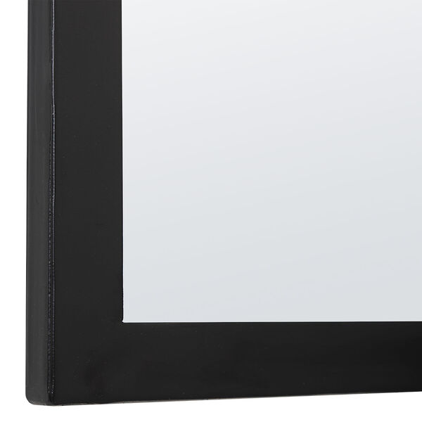 Aster Satin Black Arch Wall Mirror, image 5