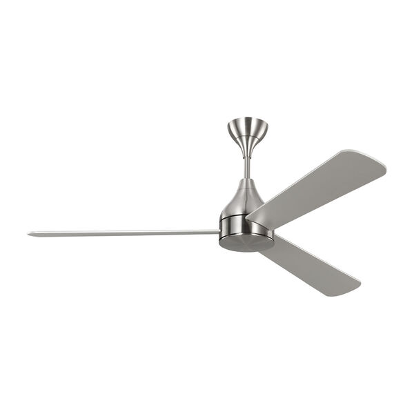 Streaming Smart Brushed Steel 60-Inch Indoor/Outdoor Integrated LED Ceiling Fan with Remote Control and Reversible Motor, image 4