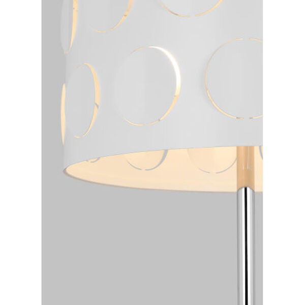Dottie Polished Nickel Two-Light LED Desk Lamp, image 3