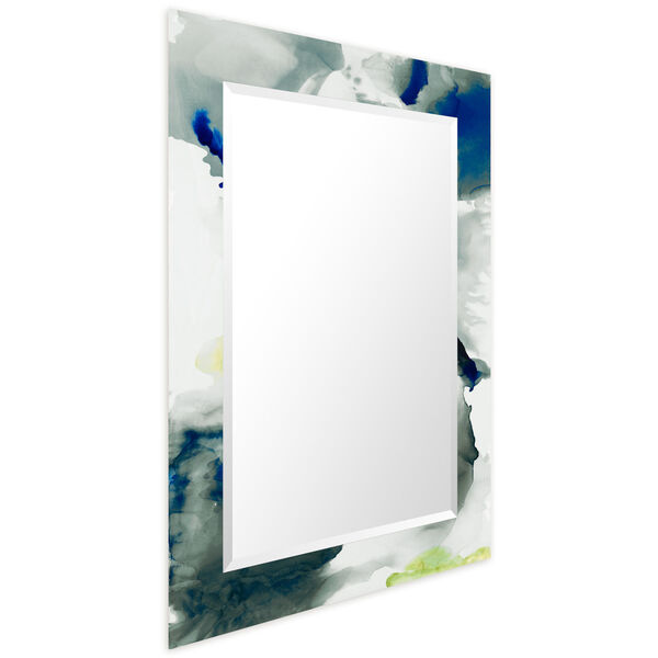 Ephemeral Blue 40 x 30-Inch Rectangular Beveled Wall Mirror, image 2