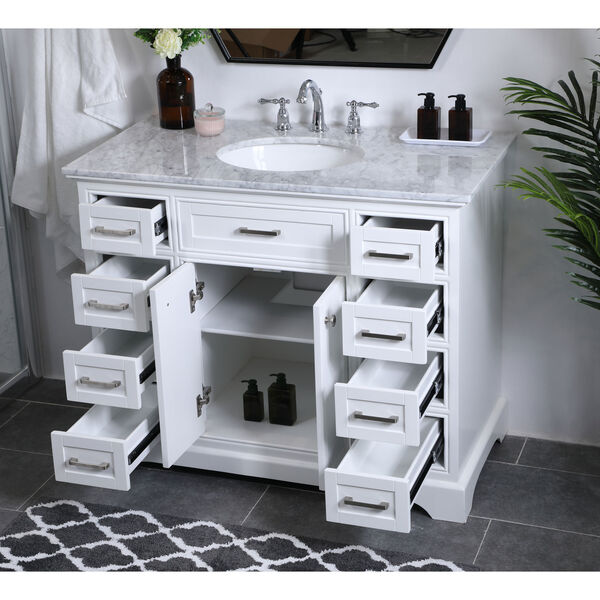 Americana White 42-Inch Vanity Sink Set, image 5