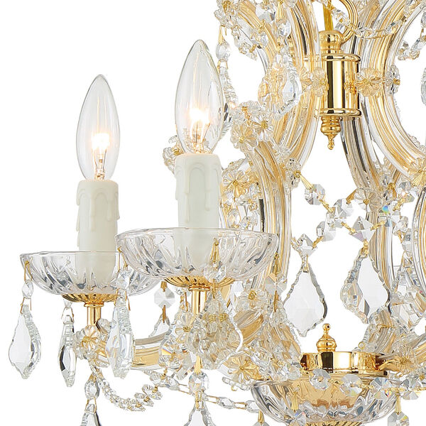 Maria Theresa Gold Chandelier with Majestic Wood Polished Crystal, image 3