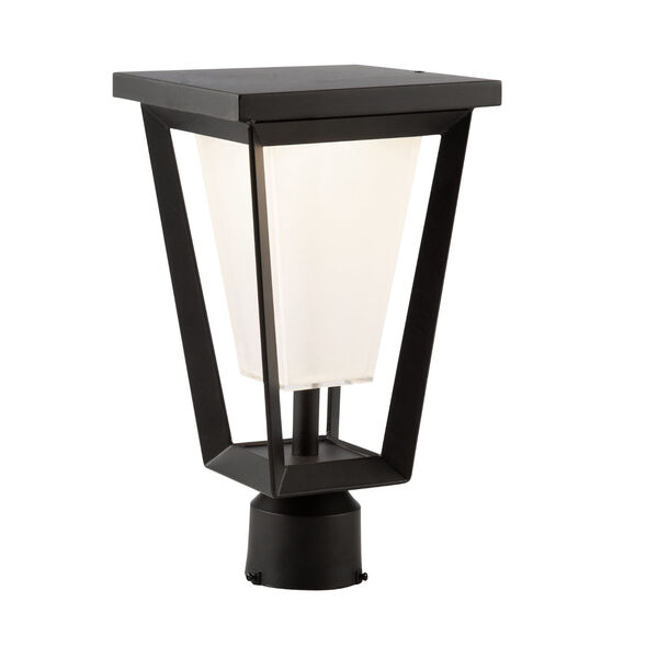 Waterbury Black LED Outdoor Post Lantern, image 3