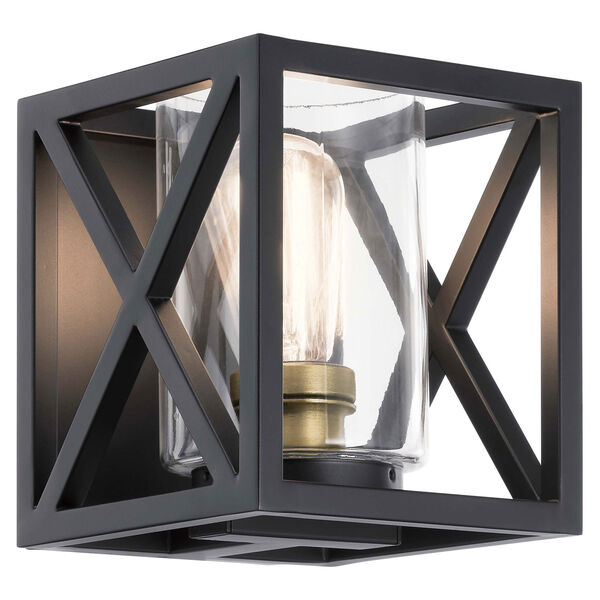Moorgate Black One-Light Wall Sconce, image 1
