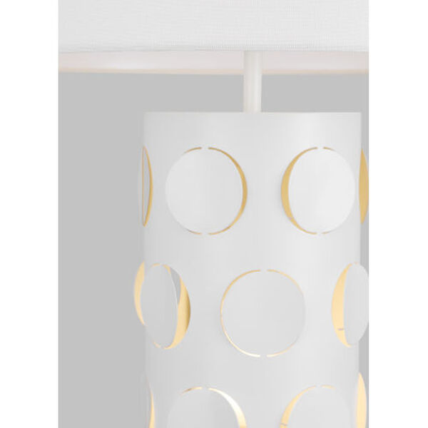 Dottie Matte White Two-Light LED Table Lamp, image 4