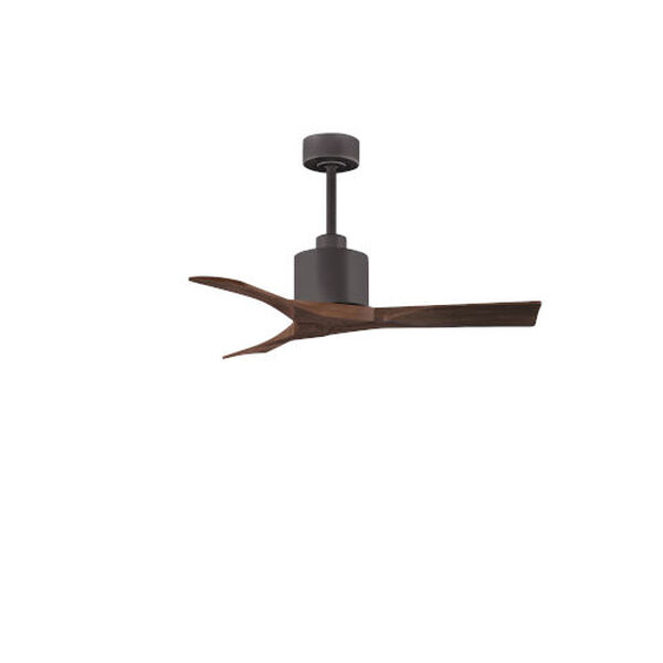 Nan Textured Bronze 42-Inch Ceiling Fan with Walnut Blades, image 2