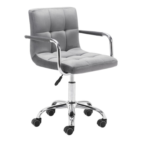 Kerry Gray and Silver Office Chair, image 1