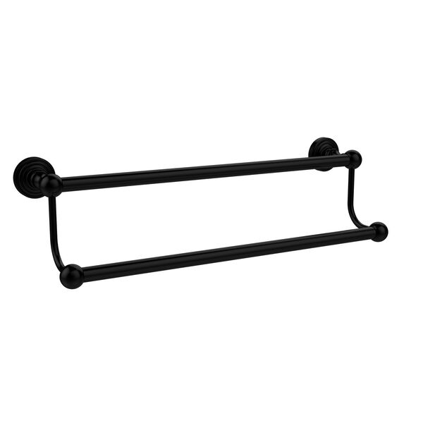 Waverly Place Collection 18 Inch Double Towel Bar, Matte Black, image 1