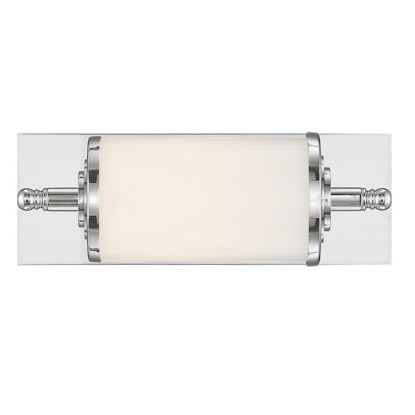 Foster Polished Chrome 12-Inch One-Light Wall Sconce, image 1
