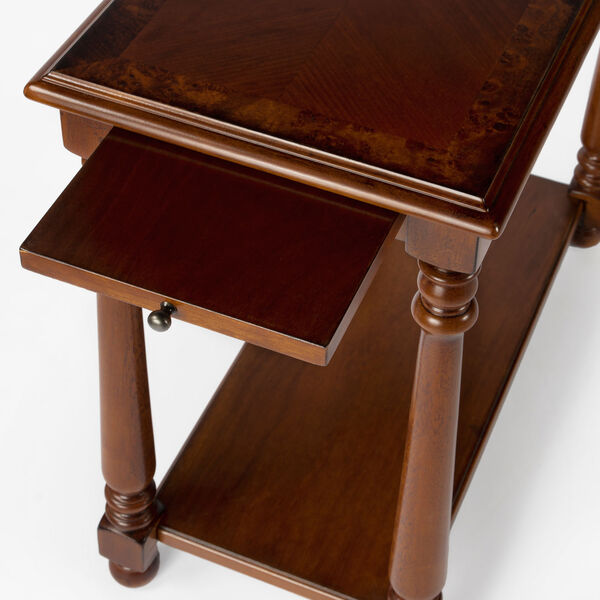 Devane Olive Ash Burl Chairside Table, image 7