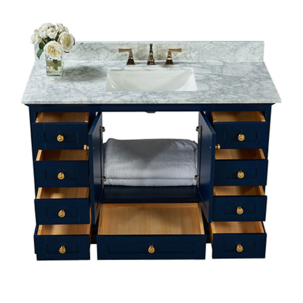 Audrey Heritage Blue White 48-Inch Vanity Console, image 2