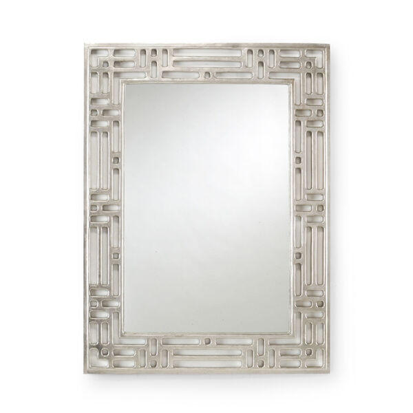 Silver Pierced Wall Mirror, image 1