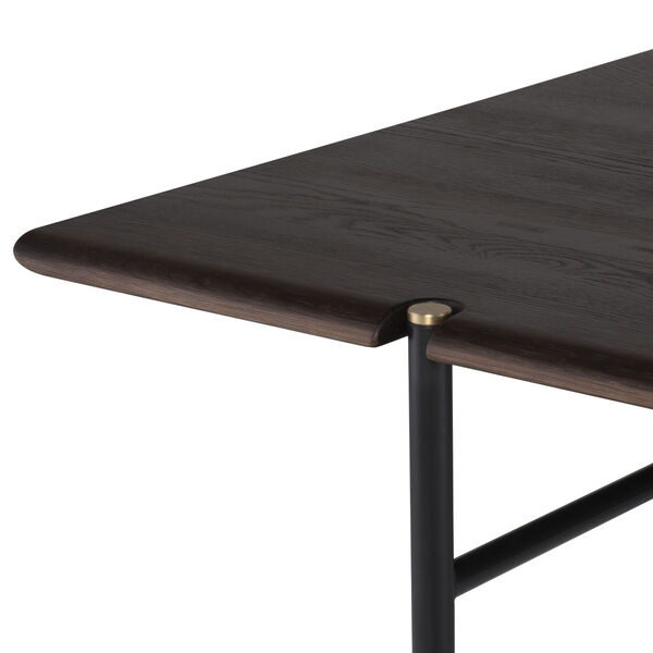 Stacking Smoked Black 36-Inch Dining Table, image 2