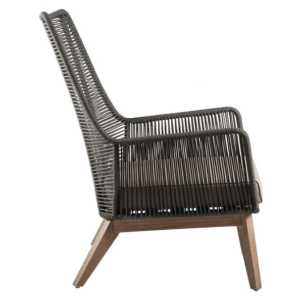 Explorer Marco Polo Lounge Chair in Eucalyptus Wood and Mixed Grey, image 4