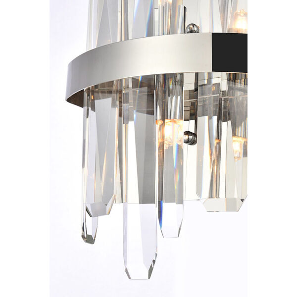 Serena Chrome and Clear Four-Inch Crystal Bath Sconce, image 4