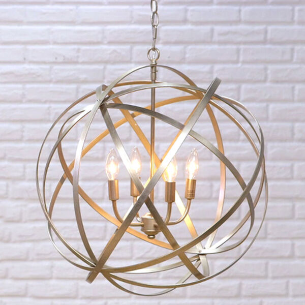 Axis Winter Gold Four Light Pendant, image 2