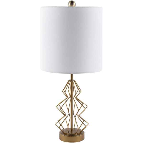 Liberty Gold and White Table Lamp, image 1