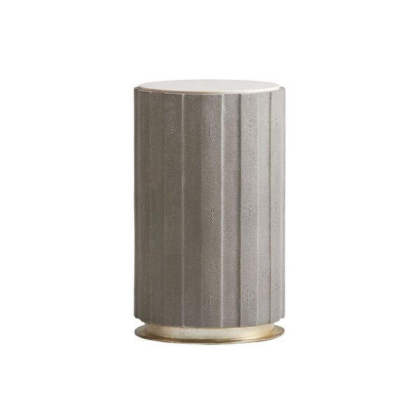 Carlyle Gray Chelsea Taupe Shagreen Accent Table, image 1