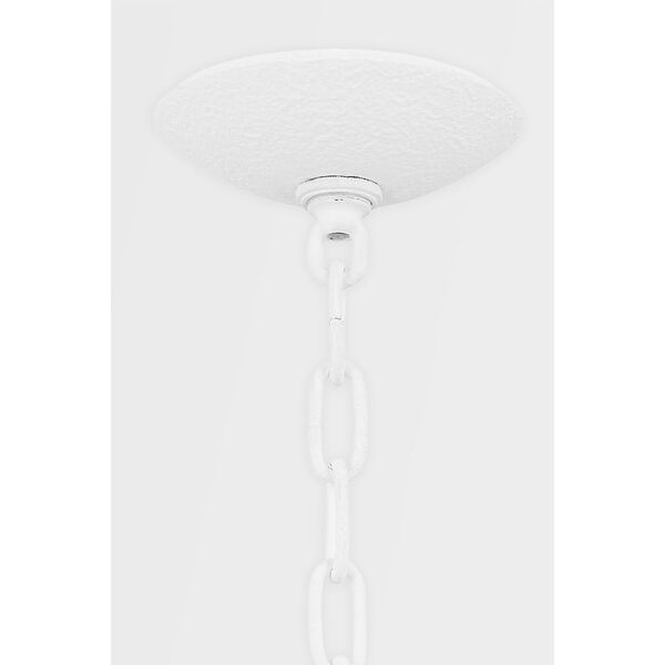Cate Gesso White Seven-Light Chandelier, image 4