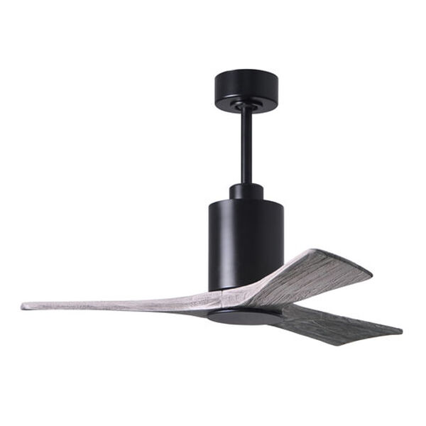 Patricia-3 Matte Black and Barnwood 52-Inch Three Blade LED Ceiling Fan, image 3