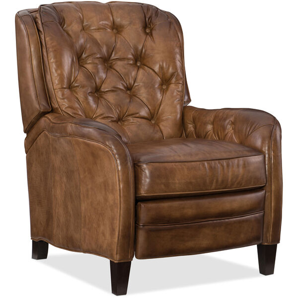 Nolte Brown Leather Recliner, image 1
