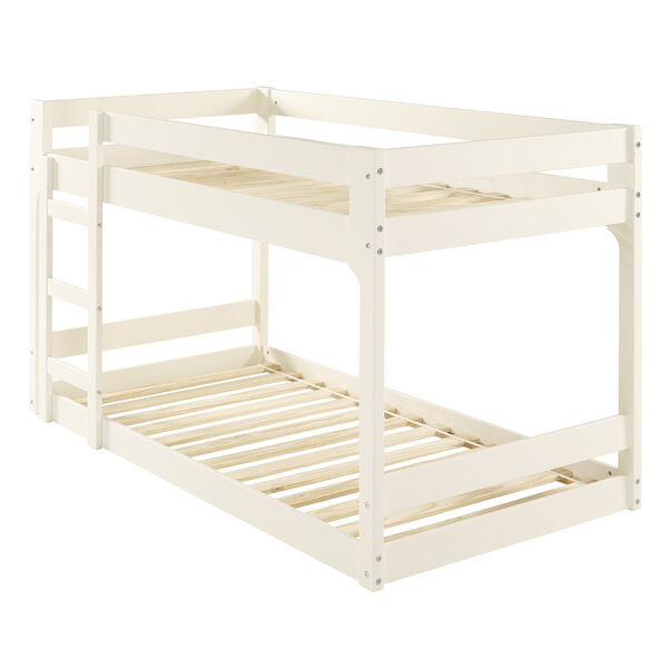 Winslow White Twin Over Twin Mod Bunk Bed, image 3